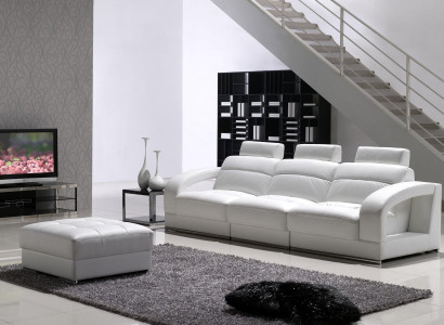 Three Seater Sofa Couch Upholstery Couches Sofas 3 Seater with Stool Suite Upholstery